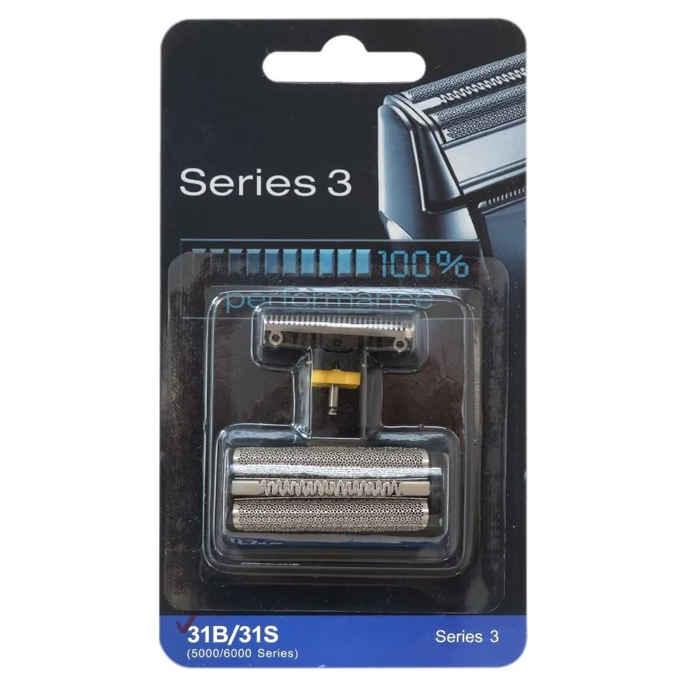 31B Shaver Foil Cassette Head Replacement Part Fit for B-raun 5704, 5705, 5720, 5721, 5722, 5723, 5724, 5735, 5736, 5737, 5738, 5739, 5770, 5771, 5772, 5773, 5774, 5775, 5776, 5790, 5791, 5795, 5796
