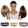 12PCS Chunni Dupatta Clip With Safety Pins, Sturdy 10-Tooth Stainless Steel Hair Extension Clip For Clips Hair Hairpieces, DIY Wig Hair Clips (Black+Light Brown+Gold) (Color : Gold, Size : 10pcs) view 3