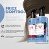 All Natural Frizz Control Shampoo and Conditioner for Frizzy Hair - Paraben & Sulfate Free Shampoo & Conditioner Set with Cupuacu, Pracaxi & Murumuru 6.8oz view 2