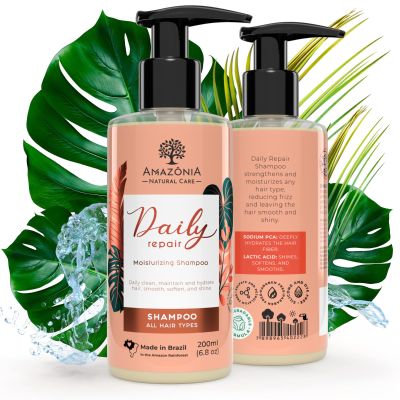 All Natural Shampoo for Women and Men - Hair Repair and Restore Formula with Sodium PCA and Lactic Acid for Damaged Hair - Daily Moisturizing Anti Dandruff Shampoo with Natural Ingredients - 6.8oz