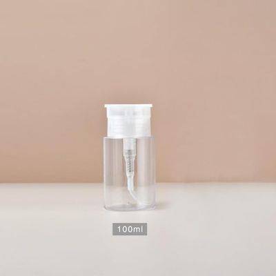 100ml 200ml Transparent Press Pumping Bottle Dispenser Empty Bottles Refillable Cosmetic Storage Split Bottle Travel Portable| | - - (Color: clear 100ml)
