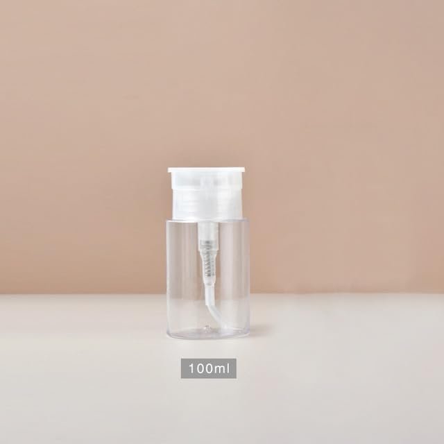 100ml 200ml Transparent Press Pumping Bottle Dispenser Empty Bottles Refillable Cosmetic Storage Split Bottle Travel Portable| | - - (Color: clear 100ml)