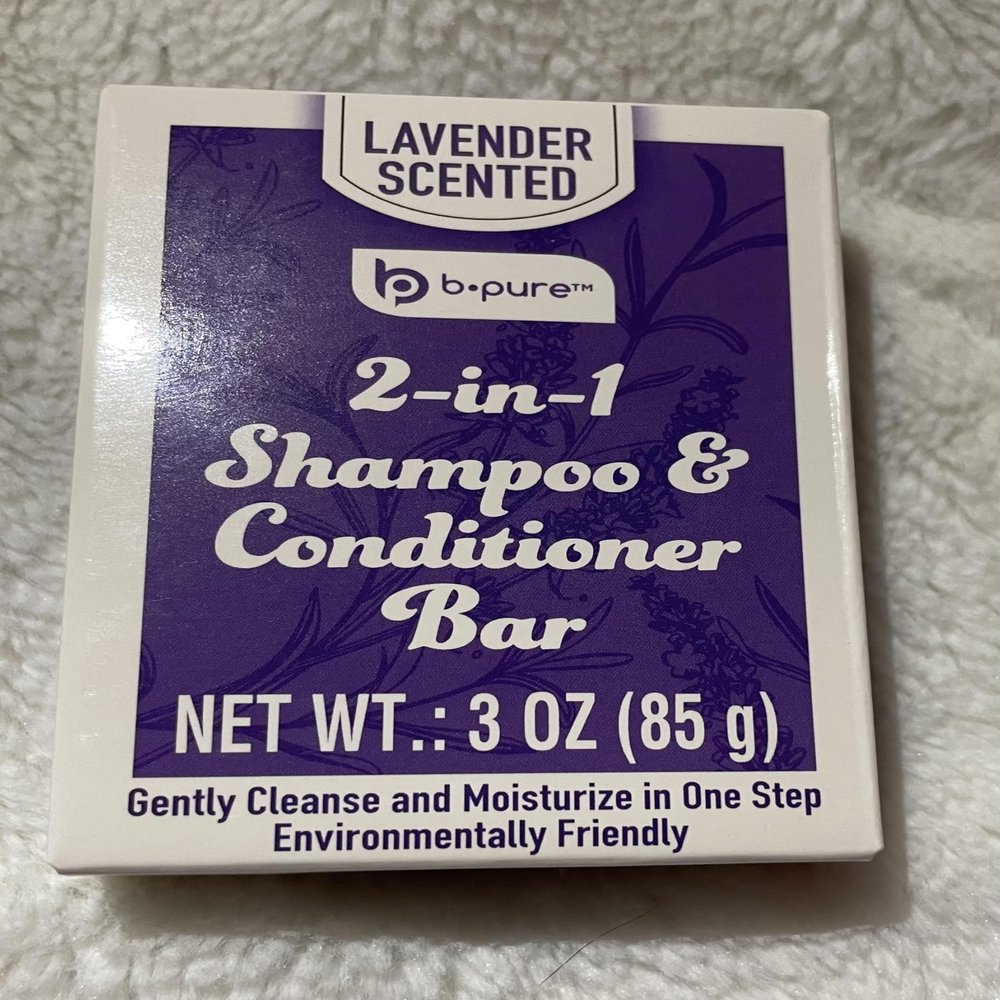 b.pute 2 in 1 Shampoo + Conditioner Bar Lavender Scented (2 EA 3 oz)