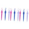 FRCOLOR 9pcs Stainless Steel Eyebrow Portable Eyebrow Trimmers for Precise Grooming Lightweight and Easy to Clean Makeup Tools Red and Colors view 1