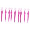 FRCOLOR 9pcs Stainless Steel Eyebrow Precision Eyebrow Trimmers for Beauty Makeup Lightweight Beauty Tools for Women Red view 1