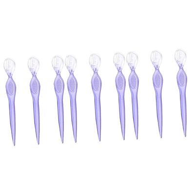 FRCOLOR 9pcs Portable Stainless Steel Eyebrow for Delicate Trimming Lightweight Beauty Makeup Tools for Travel and
