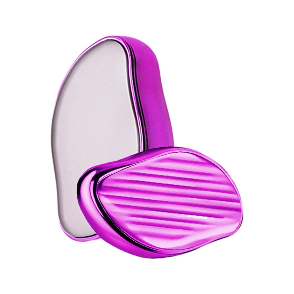 Crystal Hair Eraser Device for Women and Men Reusable Remover Painless Exfoliation Hair Removal Tool for Back Arms Legs (Purple)
