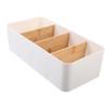 FONDOTIN Multi-grid Storage Box Sturdy Bamboo Storage Container Desktop Organizer view 1