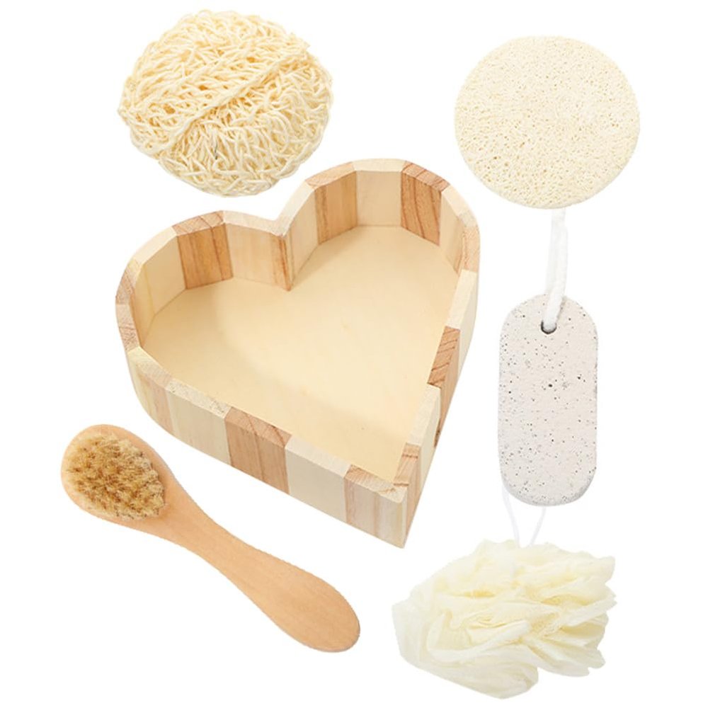 ORFOFE Bath Tool Set - Efficient Bath Scrubber Versatile Foot File and Body Brush for Comprehensive Home Body Care