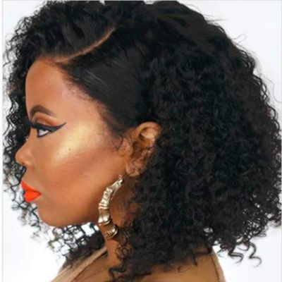Pssopp Wavy Curly Hair Wigs, Curly Lace Wigs Water Wigs Bubble Curls Matte Human Hair Wigs For Women