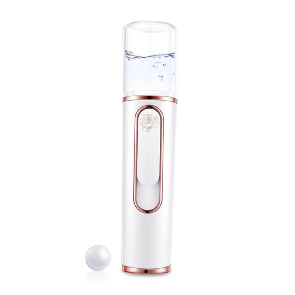 Beavorty Portable Humidifer Nano Facial Mister Nano Mist Sprayer Rechargeable Mist Sprayers Facial Mist Facial Spa Nano Mist Cooler Facial Portable White