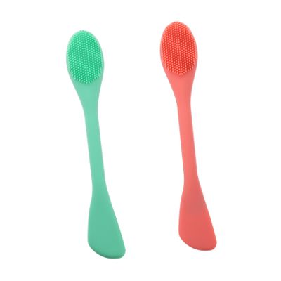 FRCOLOR 2pcs Face Brush for Deep Cleansing Dual- Facial Cleansing Brush Gentle Exfoliation Massage Skin-Friendly for Daily Skincare Routine