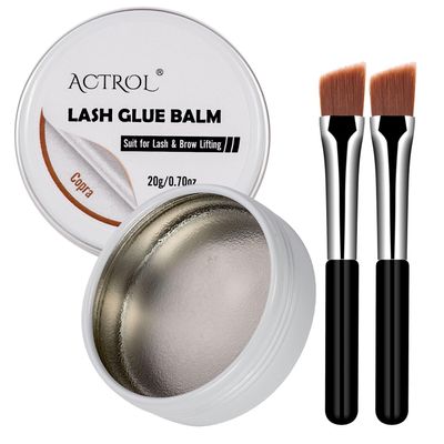 Lash Lift Glue Balm Eyelash Copra Lifting Perm Strong Hold Lash&Brow Perm Glue Balm Brow Adhesive Powerful Sticky Brow Lamination 0.71Oz/20G