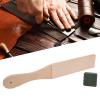 Tyenaza Leather Polish Sharpening Strop, Dual Sided Wooden Grinding Board with Grind Paste view 2