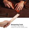 Tyenaza Leather Polish Sharpening Strop, Dual Sided Wooden Grinding Board with Grind Paste view 3