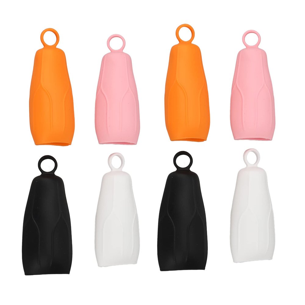 8pcs Elastic Sleeves for, Protective Silicone Ring Hook Leakproof Toiletry Cover, Toiletries Travel Must Haves for Women