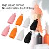 8pcs Elastic Sleeves for, Protective Silicone Ring Hook Leakproof Toiletry Cover, Toiletries Travel Must Haves for Women view 3