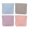 4-Color Mini Lipstick Storage Bag - Automatic Closure Portable PU Leather Pouch for Lipstick, Makeup, Earphones view 1