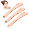 3PCS Makeup Spatula Set - Zinc Alloy Cosmetic Spatulas for Face, Eye Cream, Rose Gold Metal Spatulas view 2