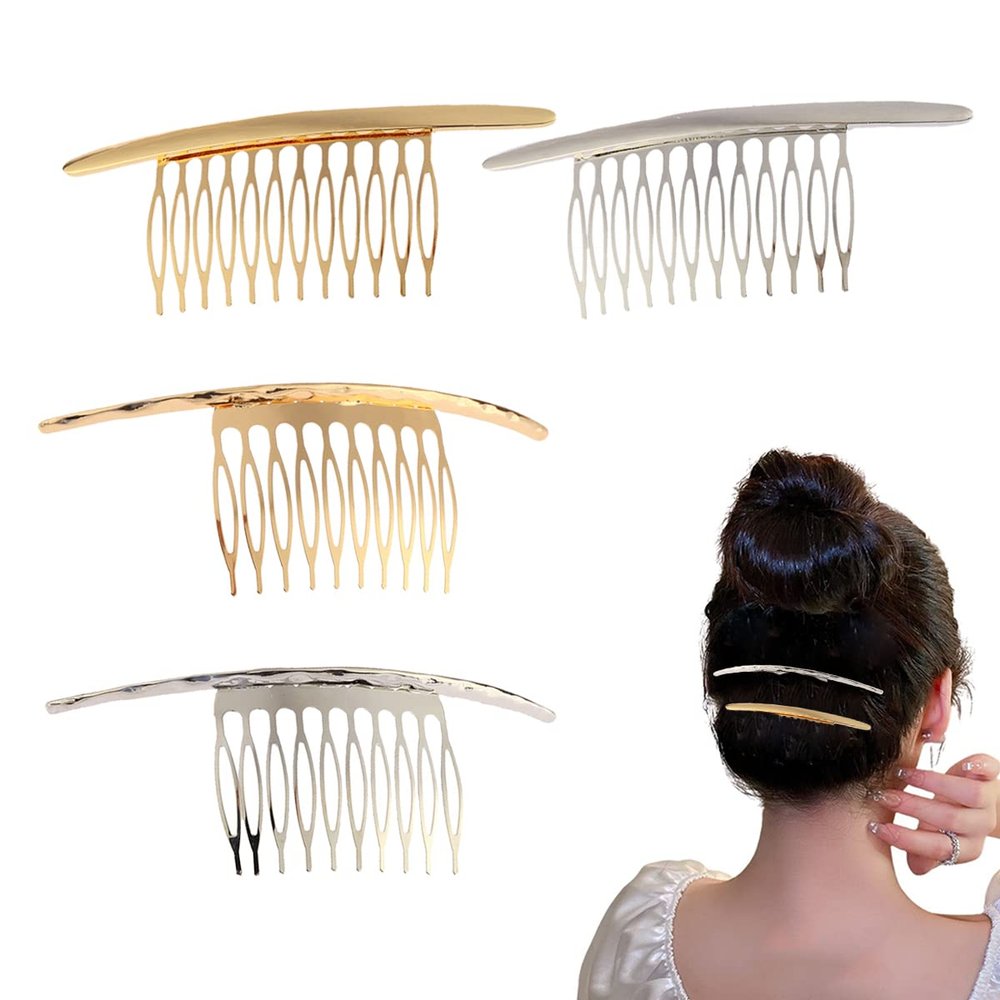 Alloy Side Hair Combs and Wedding Clips, Women's Hair Accessories (4PCS)