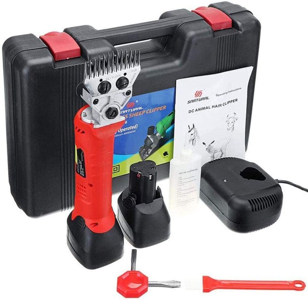 GagalU Sheep Shears Electric Clipper Cordless, Portable Goat Clippers 6500mah Rechargeable, for Shaving