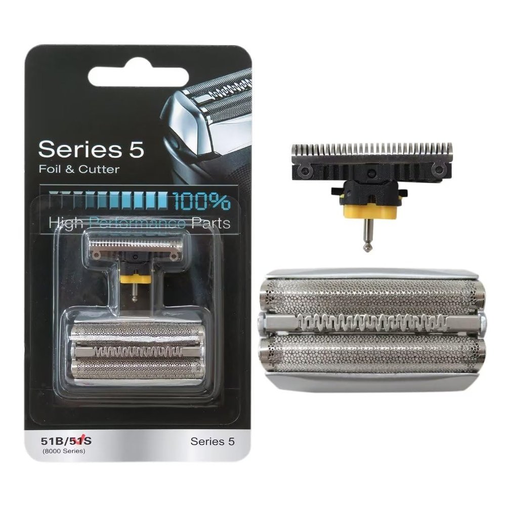 51S Silver Shaver Razor Foil Cutter B&rau+n ContourPro.Type: 5643, 5644, 5645, 5646, 5647, 5649, 5751, 5757, 5758