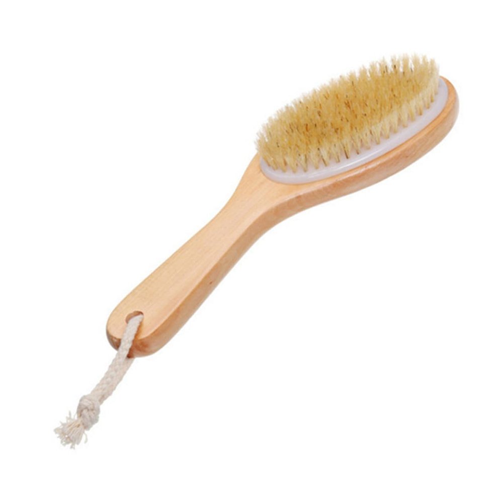 Alipis Body Scrub Scalp Scrubber Bath Body Brush Shower Brush Dry for Hair wash Massage Wood Bathing Baby Bath Massager Solid Wood Wooden