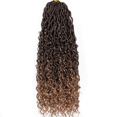 Beverlee 30 Inch Goddess Locs Crochet Hair 8 Pcak Boho Locs Goddess Faux Locs Boho Crochet Locs Pre Looped Soft Hippie Locs Synthetic Bohemian Curly Crochet Locs Hair for Black Women