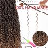 Beverlee 30 Inch Goddess Locs Crochet Hair 8 Pcak Boho Locs Goddess Faux Locs Boho Crochet Locs Pre Looped Soft Hippie Locs Synthetic Bohemian Curly Crochet Locs Hair for Black Women view 4