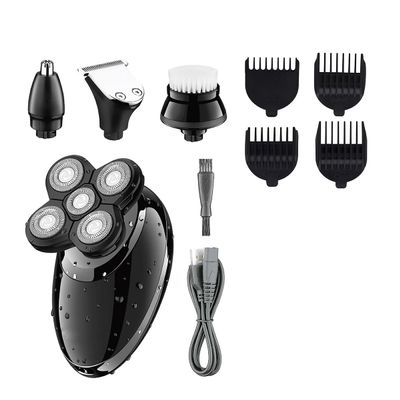 Head Shavers for Bald Men, 4 in 1 Electric Shaver Beard Trimmer Razor Nose Trimmer Grooming Kit Waterproof Rechargeable Shaving Machine for Men