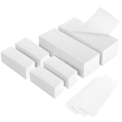 600-Count Non Woven Wax Strips, 2 Size Body and Facial Epilating Wax Strips Paper for Hair Removal, Beauty Waxing Strips for Leg Face Chest Back and Bikini