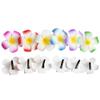 10 Pcs 7cm Multicolor Hawaii Hawaiian Plumeria Hair Clips Beach Flower Headpieces for Wedding Party Accessories view 1