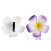 10 Pcs 7cm Multicolor Hawaii Hawaiian Plumeria Hair Clips Beach Flower Headpieces for Wedding Party Accessories view 2