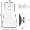 Leaflai Beard Bib Beard Apron, Beard Hair Catcher for Men Shaving & Trimming Non-Stick Waterproof Beard Cape Grooming Cloth with 3 Suction Cups Birthday Gifts for Men Him Boyfriend view 2
