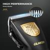 GLAKER Hair Clippers for Men,Professional Mens Hair Clippers Cordless Clippers for Hair Cutting,Precision Trimmer Kit Zero Gap Trimmer with LED Display 15 Guide Combs (Black+Gold) view 4