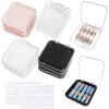 12 Pcs Press on Nail Packaging Box Press on Nail Storage Box for Press Ons with 60 Pcs Adhesive Double Sided Tape Acrylic Fake Nail Display Box False Nail Organizer Case for Home Salon Use view 1