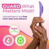 VA J-J VISOR Womens Intimate Area Protection Shield Brazilian Waxing, Laser Hair Removal, Modesty Protection, Depilation Purple Single Pack view 4