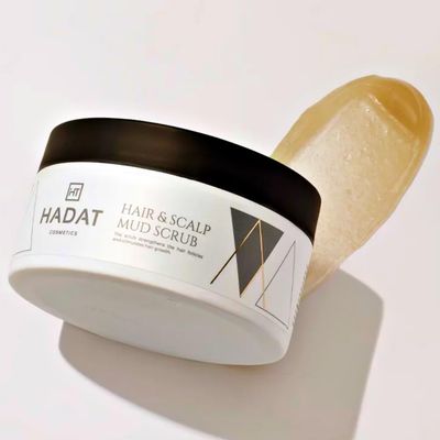 HADAT HAIR & SCALP MUD SCRUB 10.14 Fl. Oz. (300 ml) for Deep Cleansing and Removal of Impurities and Dead Cells From the Scalp. Dead Sea Mud Scrub for Hair Peeling