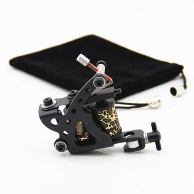 1 Pcs Of Coil Tattoo Machine Frame Gun 10 Wrap Liner Shader Alloy Lightweight Beginner
