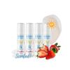4-Pack Lip Balm Gift Set by IceCream Sunscreen Strawberry Scented Flavor SPF15 Natural Lip Moisturizer Enriched with Coconut Oil, Sunflower Oil, Shea Butter, and Vitamin E | Pack of 4 view 2