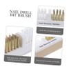 Beavorty 3pcs Nail Drill Bits Copper Wire Brush Cleaner Dual Hardness Nail Art Cleaning Tool for Salon Home Use for Manicure and Pedicure Dust Removal view 4