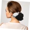 Beatifufu 2pcs Flower Hair Bun Covers for Women Hair Accessories for Stewardess Staff Comfortable view 3