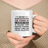 muggable Gift For Women White 11oz Ceramic Mug - Never Underestimate The Power Of Woman With A Talent For Creating Stunning Makeup Looks And Color Palettes view 1