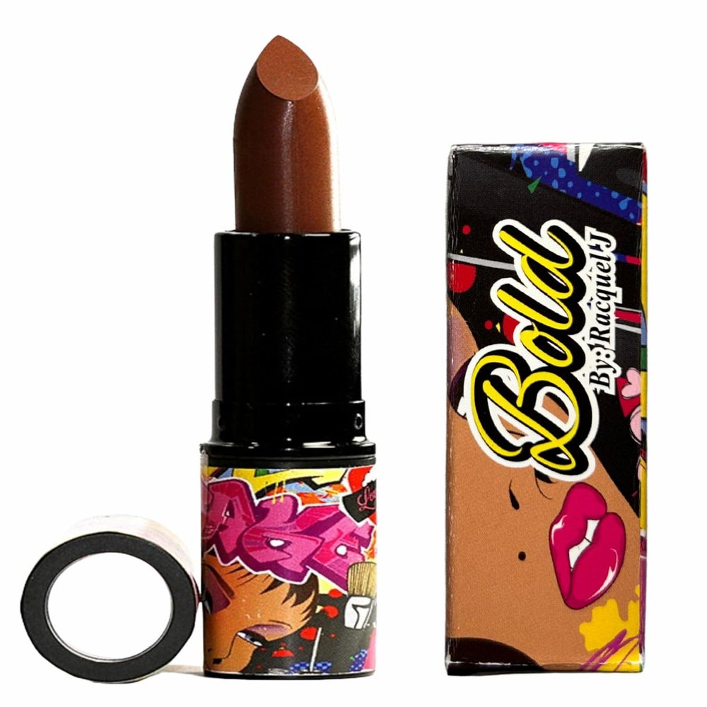 Bold by RacquelJ Dark Brown Lipstick  Luxe Matte, Long-Lasting & Smudge-Proof, Hydrating with Vitamin E, Cruelty-Free | French Roast