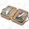 JAZD Clear Makeup Bag Toiletry Bag for Women Cosmetic Case Large Capacity Travel Make Up Bag Organizer Transparent Storage Compartment TSA Approved (BEIGE) view 4