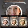 5000mAh Rechargeable Wall Mounted Lighted Makeup Vanity Mirror Double Sided 1X 30X Magnifying Bathroom Mirror, 3 Color Lighting, Touch Dimming, Extended Arm 360 Rotation Light up Mirror Antique Bronze view 4