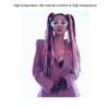 24 Inch Braided Ponytail Extension Drawstring In Hair Extension Synthetic Braided Ponytail for Women Halloween Party (Color : Purple B) view 4
