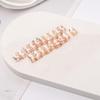 10 pcs of long braid beads jewelry, braid hair ornaments, girl's hair loop, adjustable cuffs, braided hair loop, decorative iron braided hair loop(rose gold) view 1