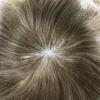 Mens Hair System Toupee for Men Transparent Swiss Lace with Thin Skin mens Hairpiece Bleached Knots Mens Toupee Natural Hairline Men Hair Wigs(8X10"-120% density#730 Very Light Brown with 30% Gray) view 4