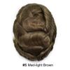 Mens Hair System Toupee for Men Transparent Swiss Lace with Thin Skin mens Hairpiece Bleached Knots Mens Toupee Natural Hairline Men Hair Wigs(8X10"-120% density#5 Medium Light Brown) view 2